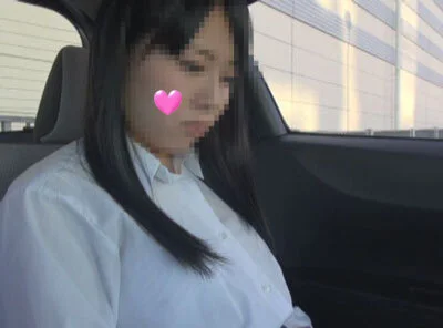 【個撮】来たきた～!黒髪色白お嬢さんたまごちゃん!初めての車内に戸惑いながらも口