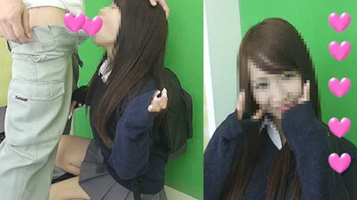 【個撮】調度イイおバカちゃんなのに、プリクラで意外にも拒絶!嫌がりながら臭チンに