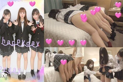 【個撮】まさか!友達三人組の狂乱痴宴!欲望狂いまくりヤバ痴態!我を忘れてガチペニ