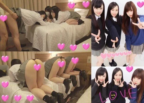 【個撮】欲望まみれ同級生三人組を生贄交換!羞恥心マックスで超■■!手当たり次第に