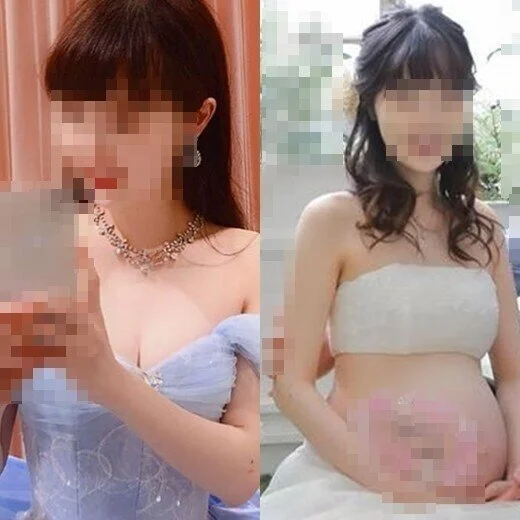 素人女性09 清楚な新婦さんのドレス姿と妊婦姿
