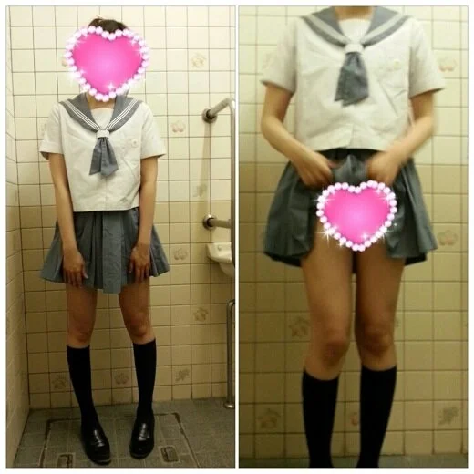 美味しそうな生足のJ〇ちゃんに交渉撮影