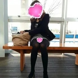 JD透け透けパンストぱんちら