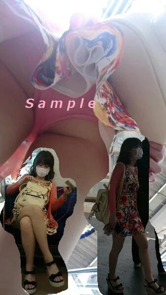 【パンチラ】カワイイ女の子のパンツを逆さ撮りしてみた