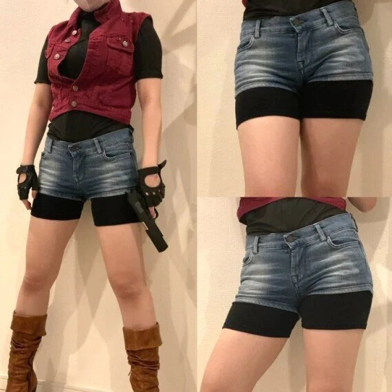 ホットパンツコスチュームが最高に似合う姉の友達をまじまじ撮影してみた 姉の友達は