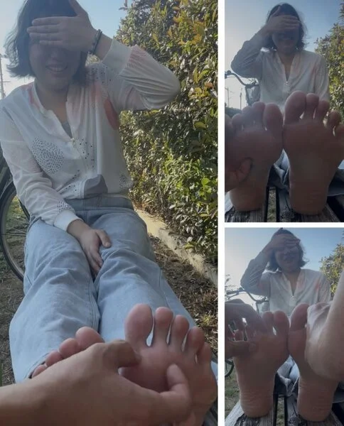 丸山礼似美女24cm弱足裏くすぐり足ツボ5分43秒