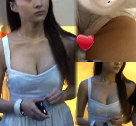 【フルHD】天使のような巨乳美人のパンツ!