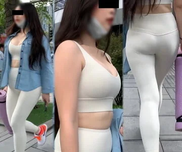 【高画質】Vol2 ヨガ教室帰りの巨乳、肉尻