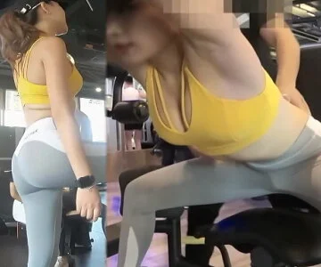 【音あり高画質】Vol2 ジムで巨乳が暴れる美尻美人