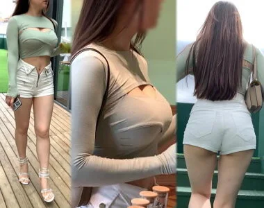 【高画質】Vol2 ロケット巨乳パンティーライン美人