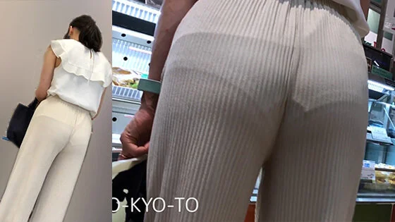 【FHD 60fps】お姉さんのお尻:強風+リブパンツがエロ過ぎた!②