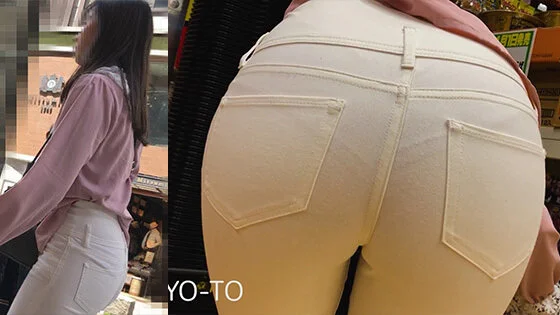 【FHD 60fps】女子大生のお尻:V字パンティの桜井日〇子似のむっちり尻②