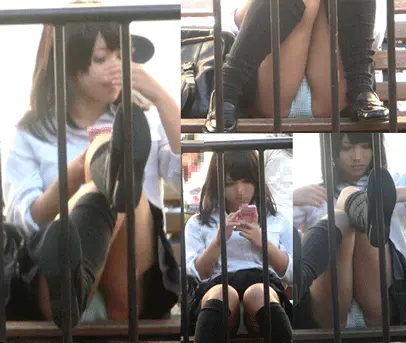 お顔もパンツもくっきりマ○スジも!無防備■■のパンツ越しにぷっくりと浮かび上がる