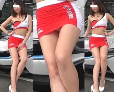 美しすぎるキャンギャルさんのチラ見せ15!