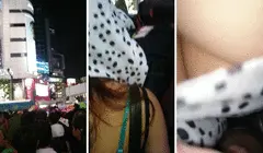 ハロウィンで■■(Tバックしっぽミニスカギャル編)