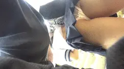 夏服■■■■■■■を逆さ撮り&追跡■■!Part①