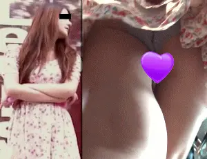 【フルHD動画】可愛すぎる清純JDの食い込パンチラ尻
