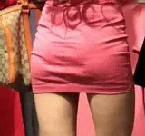 最強!Pラインと座りチラ美人の超美脚