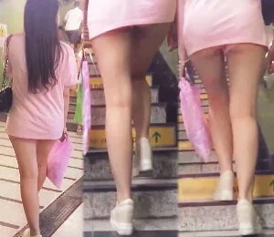 高画質 Tシャツがミニスカみたいになってます