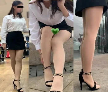 高画質 パンストOLの見事な脚線美