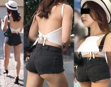 高画質 露出度満点のハミ尻美人