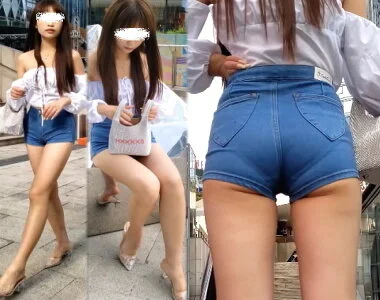 高画質 激カワ美人のPライン肉尻4 マンスジとパンツライン編