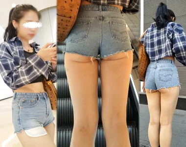 高画質 ムチムチのハミ尻がプルンプルン
