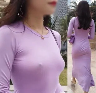 【完全版】ノーブラ・ワンピの乳首の突起とピタ尻