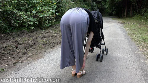 パンツフェチ動画 女性の私服と下着f841