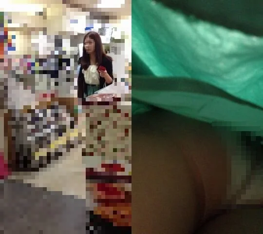 出張OLさん逆さ撮り 出来る女の中身はちょいレース