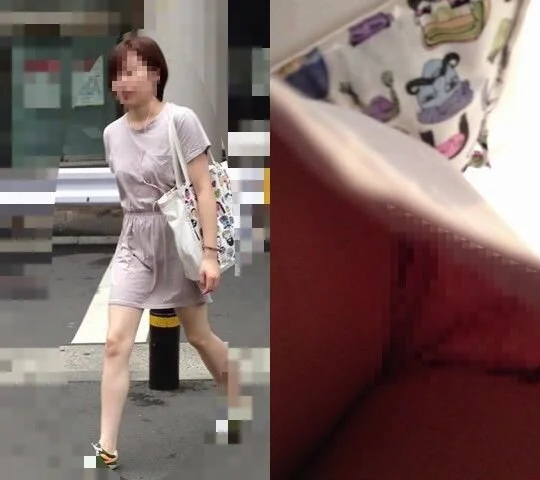 元気ハツラツ娘逆さ撮り 薄手の生地でP線見えっぱなし