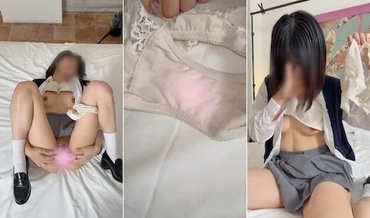 【下着買取現場】「あずさ」ちゃん、中出しされて下着のシミもバッチリにされてしまう