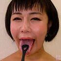 【舌フェチ唾フェチ】明里ともかのエロ長い舌・唾・口の臭い堪能コース2
