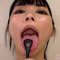 【舌フェチ唾フェチ】胡桃さくらのエロ長い舌・唾・口の臭い堪能コース2