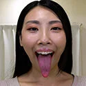 【舌フェチベロフェチ】岡西友美のエロ長い舌と口内をじっくり観察