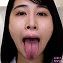 【舌フェチベロフェチ】櫻井まみのエロい舌と口内をじっくり観察