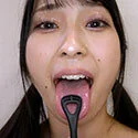 【舌フェチ唾フェチ】真白みのりのエロ長い舌・唾・口の臭い堪能コース2