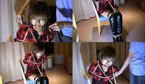 着衣■■&猿轡フェチ動画 [TA4 FirstTimeTied with Hem