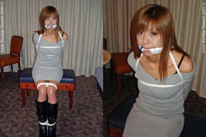 着衣■■&猿轡フェチ動画 [TA17 Knitted Dress Bound P