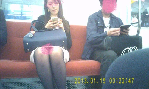 超美人黒パンスト越しのデルタ 最後は逆さでチラチラ三昧(ボディコン級のミニスカな