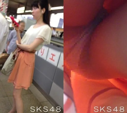 帰宅途中OLさん逆さ撮り 清楚なお嬢様のナチュスト白P