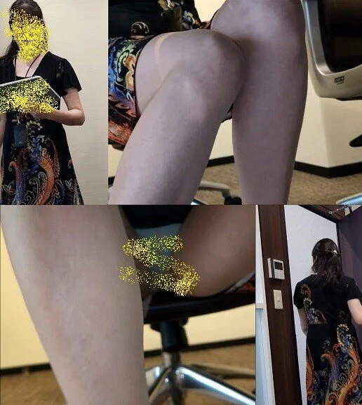 会社の同僚と打合せ中にパンチラ撮影!(おまけ有) NO.1