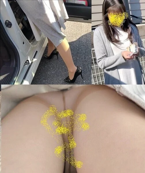 会社の同僚、社用車片付け中にパンチラ撮影! NO. 27