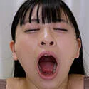 顔面崩壊!かわいい花柳杏奈ちゃんのあくび接写!!