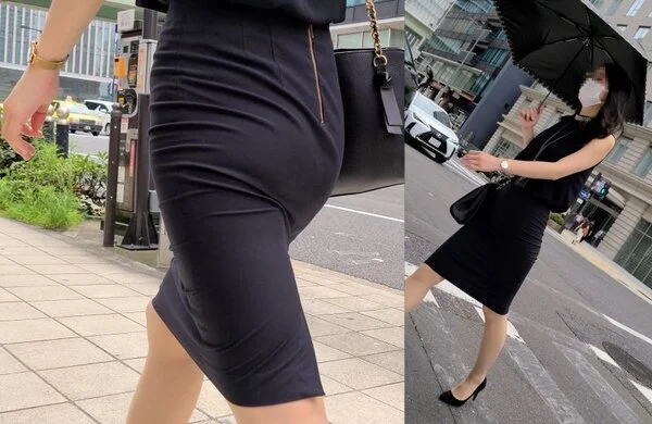 超絶美貌なタイトスカート肉尻キャリア美貌OL様の神尻!