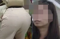 【FHD】お尻動画02 ピンクのパンツスタイルの美人若ママのお尻を舐め回すように