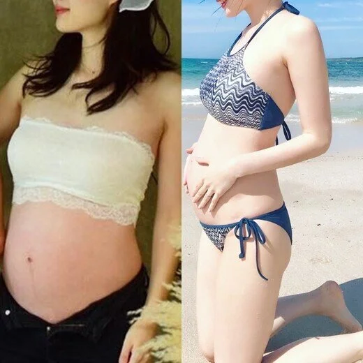 素人女性03 美人妊婦と可愛い水着女性と花嫁さん