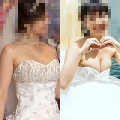 素人女性120 爆乳花嫁さん!はちきれそうなおっぱいのドレス姿に参列者はびっくり