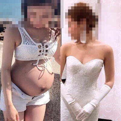 素人女性122 先輩の可愛い花嫁さんが妊婦、巨乳ミルクママになるまで
