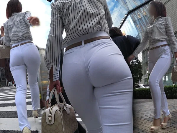 【着衣:白パンツ】衝撃的!!レベルが違う…これぞ『高嶺の華』圧倒的美ラインの桃尻